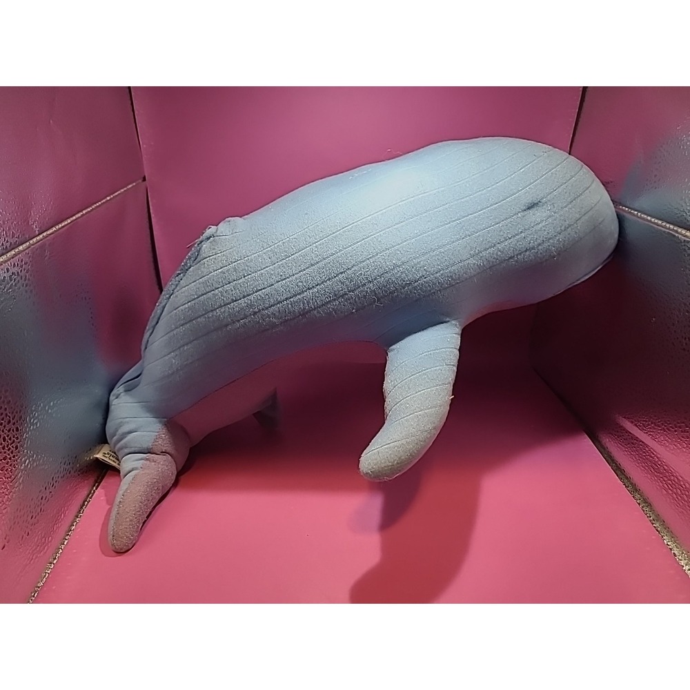 RARE Vintage Vegimals Soft Plush 18"‎ Blue Whale Freemountain Toys 1978 no baby